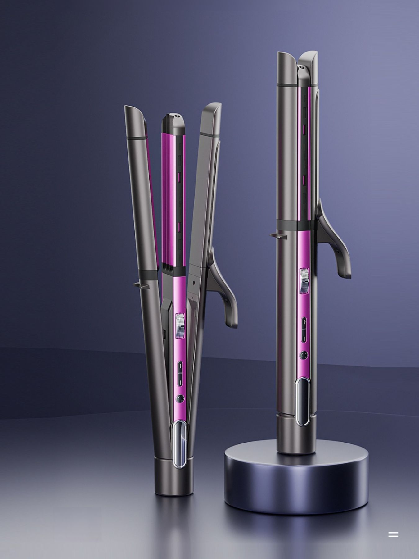 Adjustable Temperature Hair Straightener & Curler - Loving It Shop