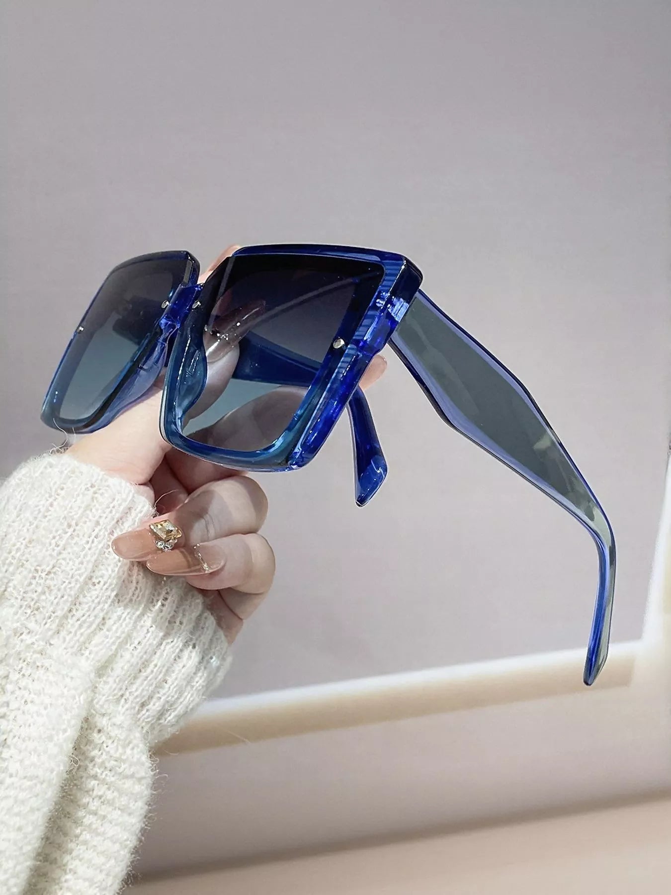 Oversized Gradient Square Sunglasses - Loving It Shop