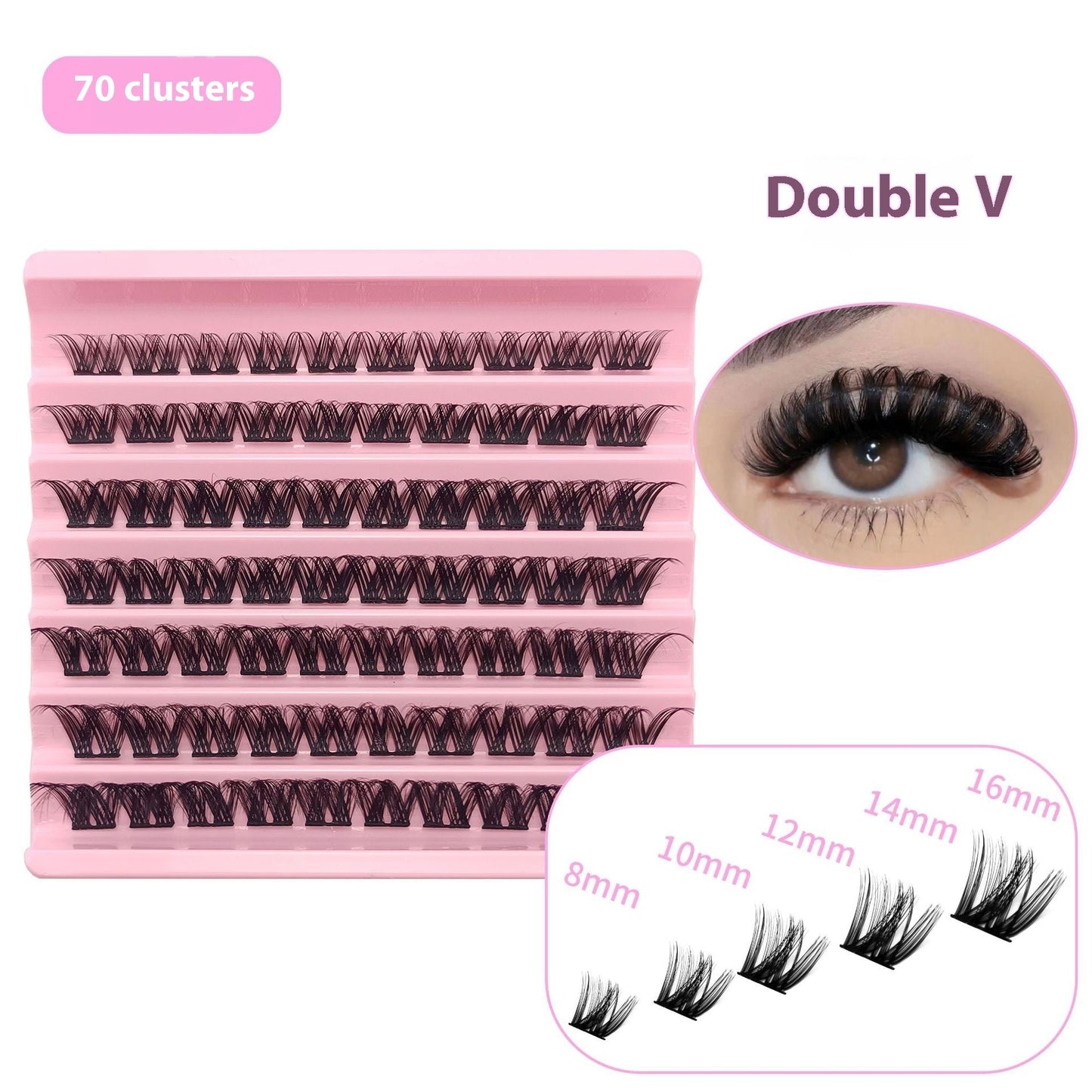 5D Messy 40p 60p Thick Hot Melt False Eyelashes