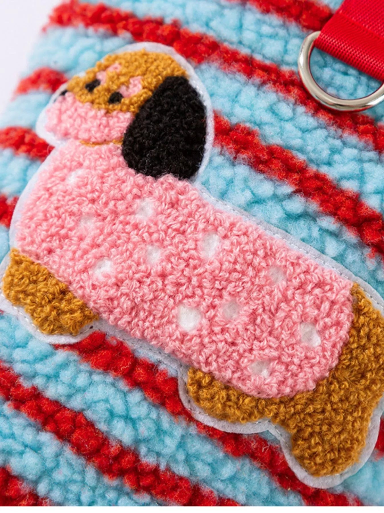 Striped Hooded Plush Pet Sweater - Loving It Shop