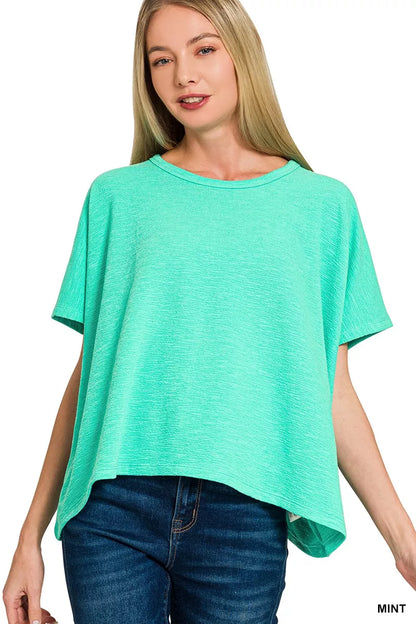 Cotton Slub Oversized Tee