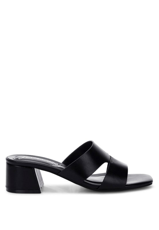 Shulva Block Heel Slip Ons
