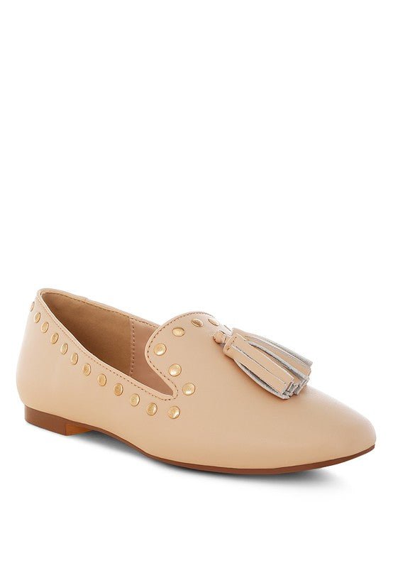 Philoha Studs & Tassels Detail Flat Loafers - Loving It Shop