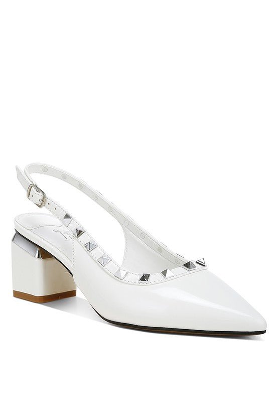Hiral Stud Embellished Slingback Sandals - Loving It Shop