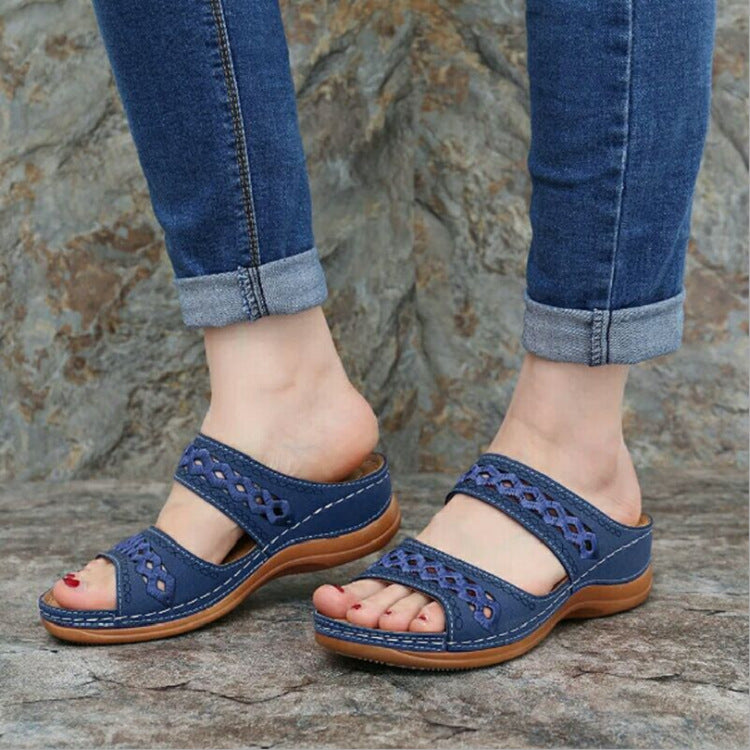 Thick Sole Retro Sewing Ethnic Style Casual Women&