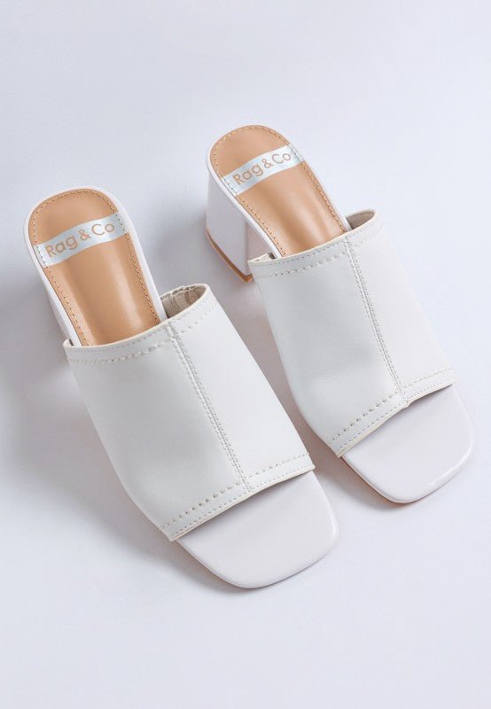 Wuling Slip - On Soft Leather Heels - Loving It Shop