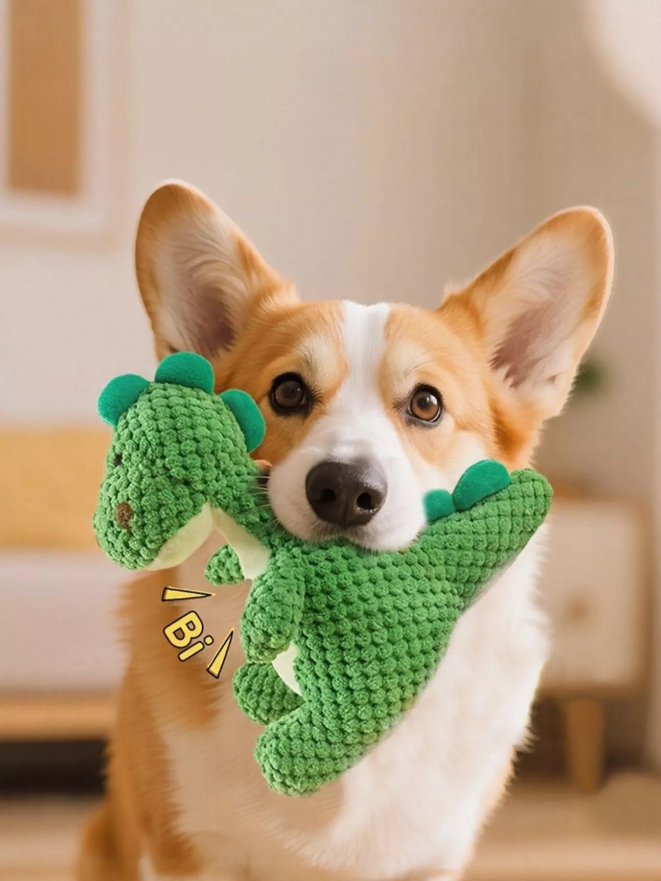 Dinosaur Squeaky Chew Pet Plush Toy - Loving It Shop