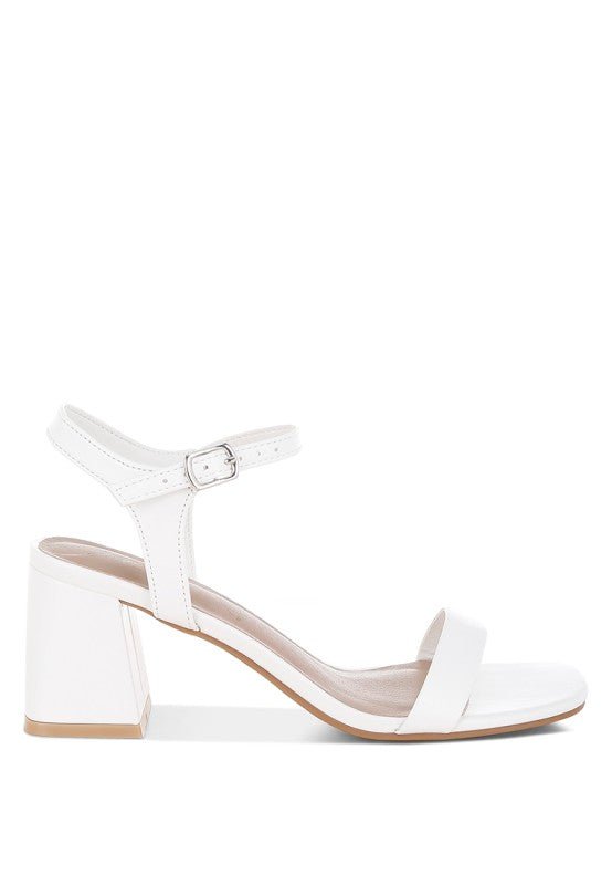 Kazara Faux Leather Block Heels - Loving It Shop