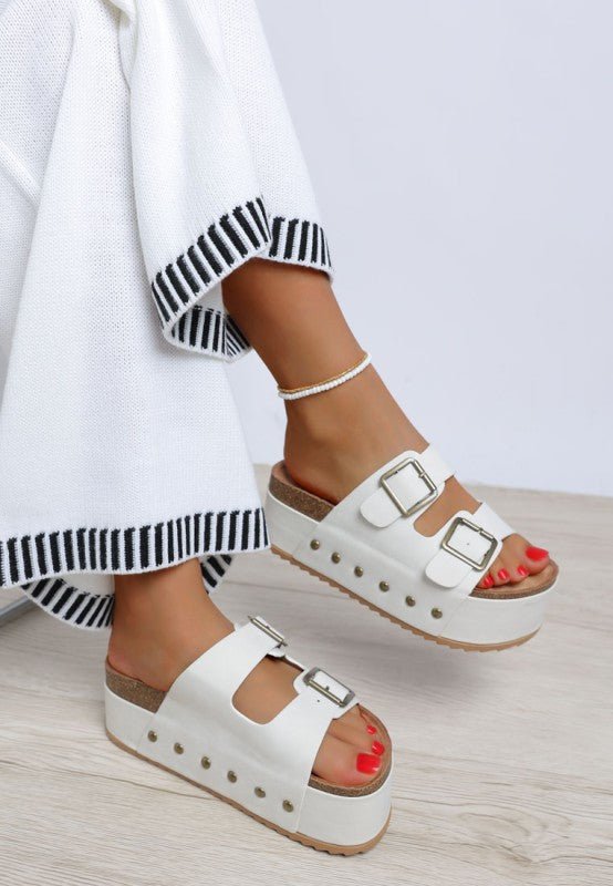 Impala Studded Faux Leather Slip Ons - Loving It Shop