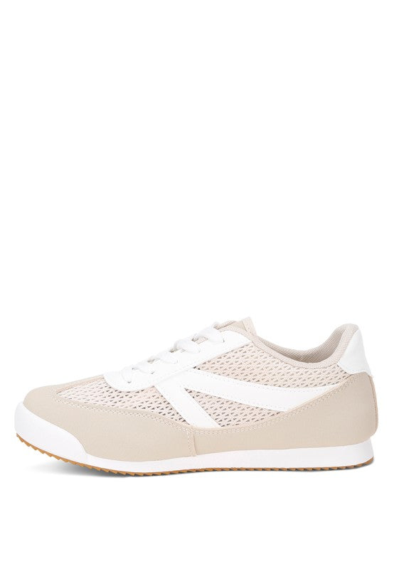 Tibala Padded Collar Lace-Up Sneakers
