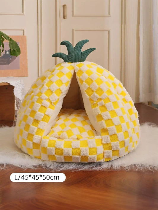 Pineapple Shaped Cozy Pet Nest - Loving It Shop