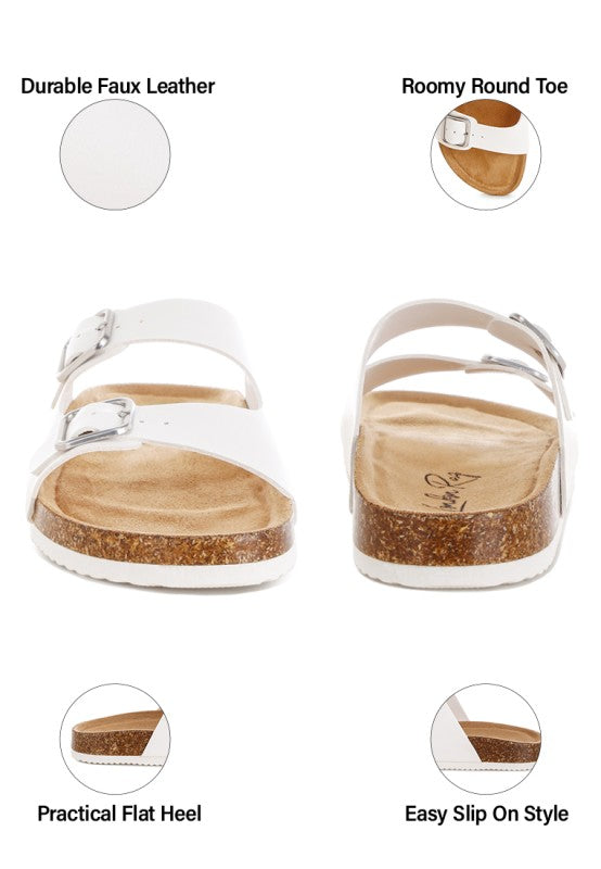 Gloriosa The Double Strap Slide Sandals