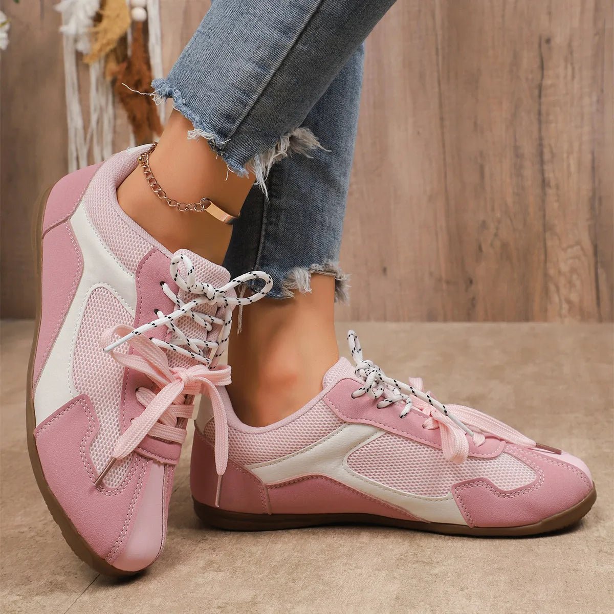 Round Toe Platform Sneakers - Loving It Shop