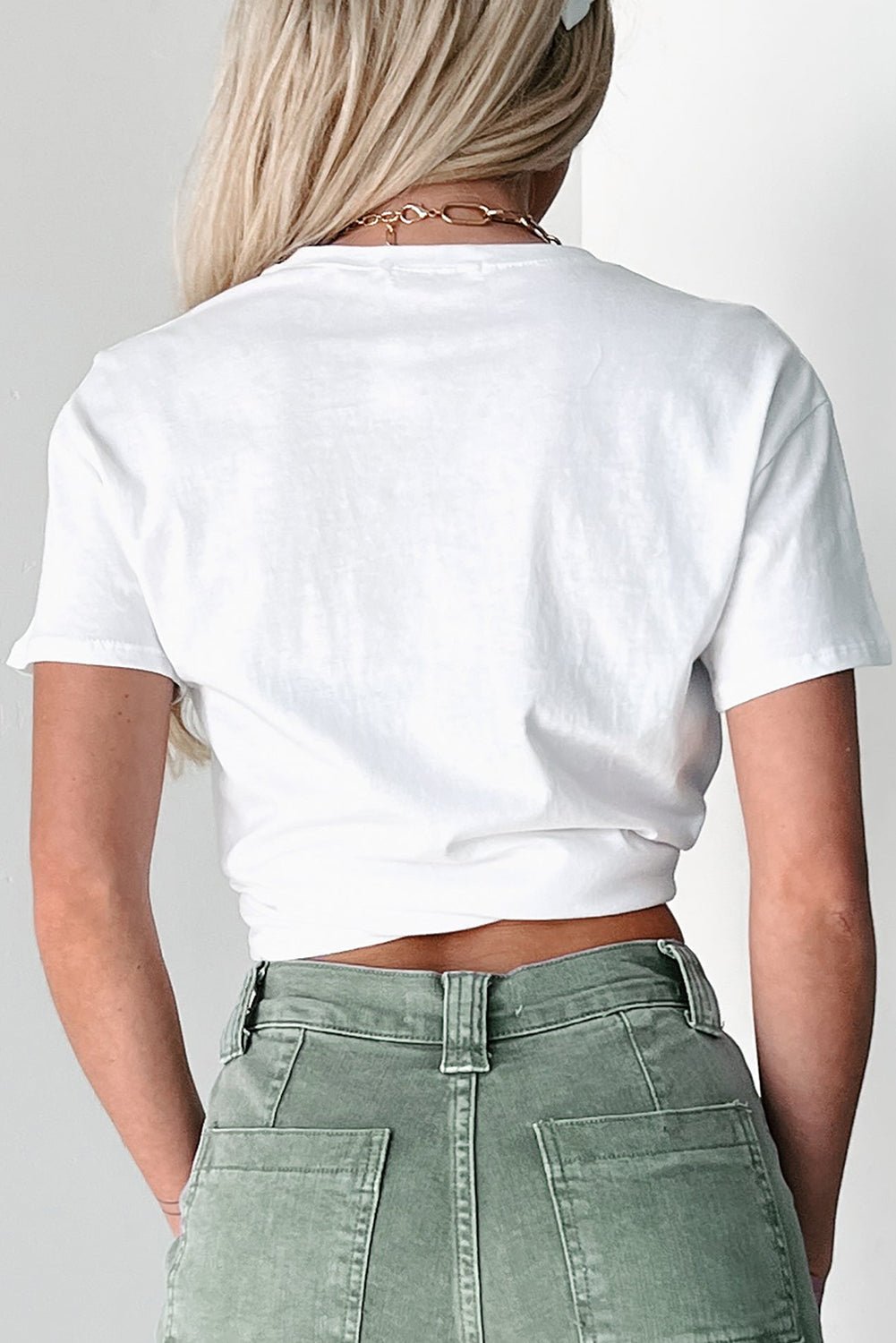 White LUCKY Printed Round Neck St Patricks T Shirt - Loving It Shop