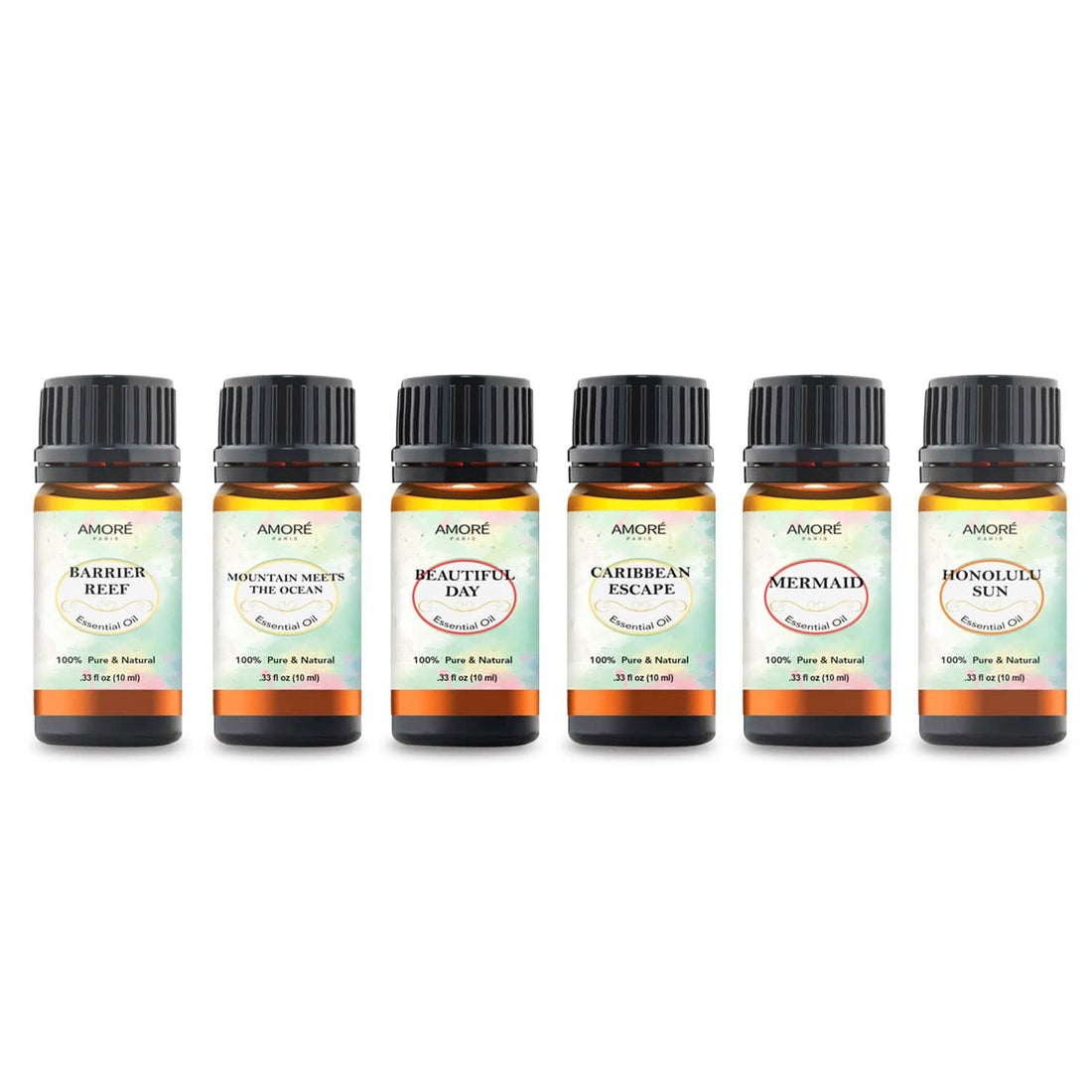 6-Piece: Island Gateway Pure Aromatherapy Essential Oil Set