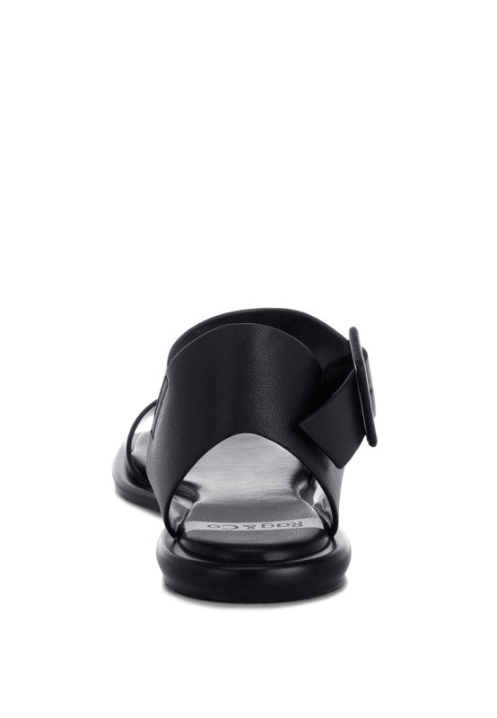 Tayana Chunky Buckle Strap Flats