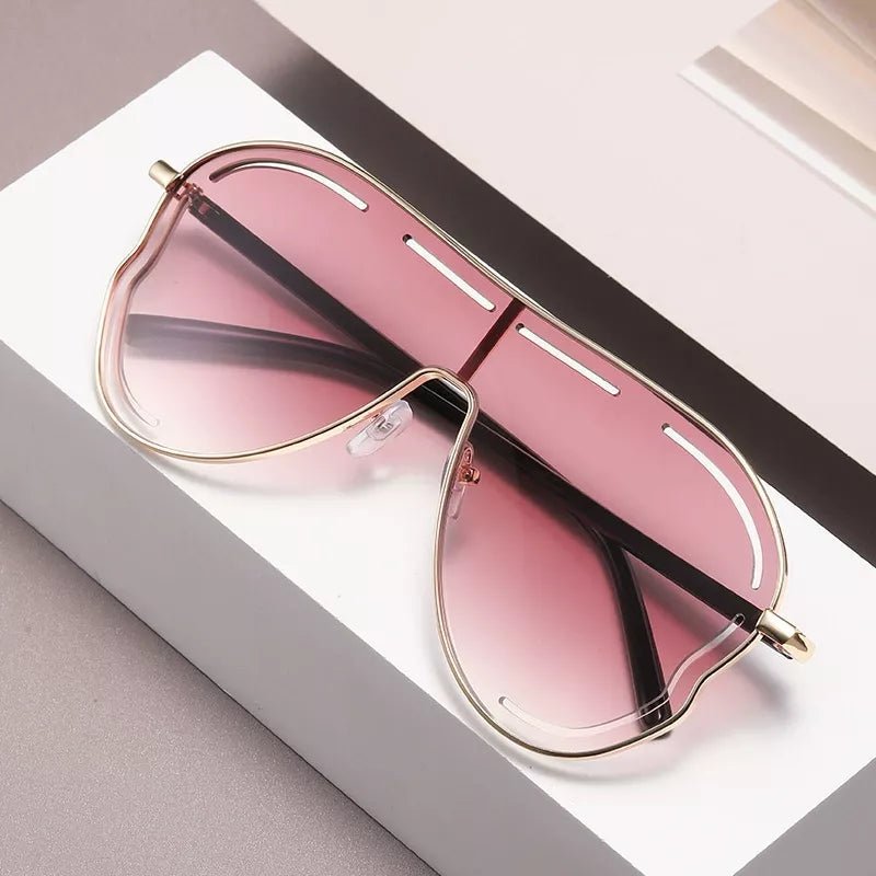 Oversized Aviator Gradient Sunglasses - Loving It Shop
