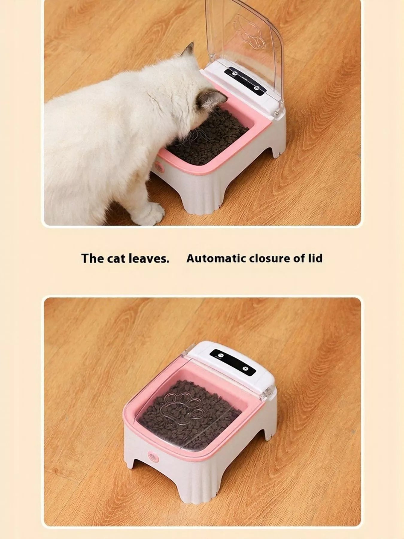 Automatic Pet Feeder with Elevated Bowl - Loving It Shop