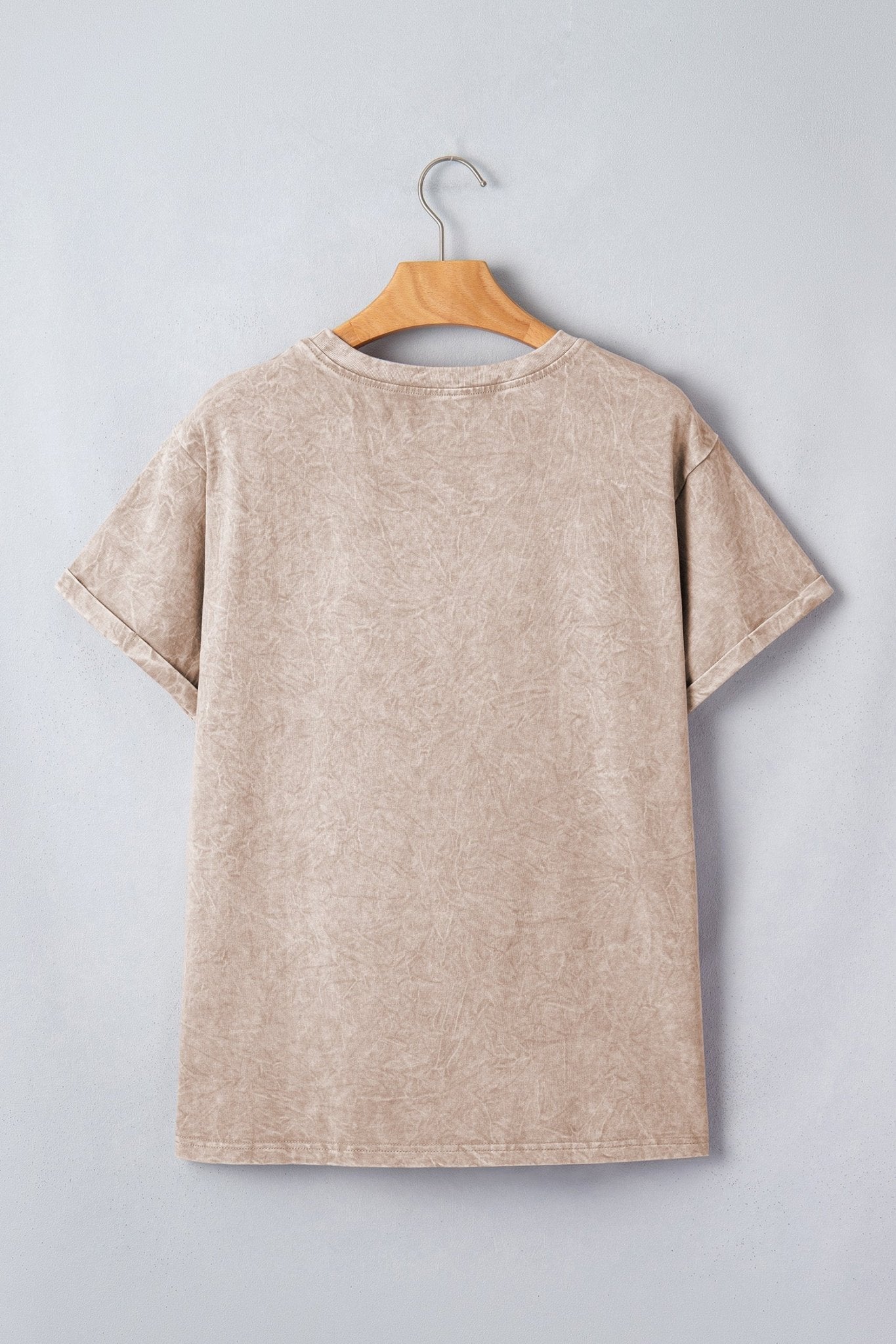 Casual saved by grace Mineral Washed Cotton T Shirt - Loving It Shop