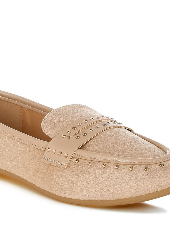 Lumina Penny Strap Studded Loafers