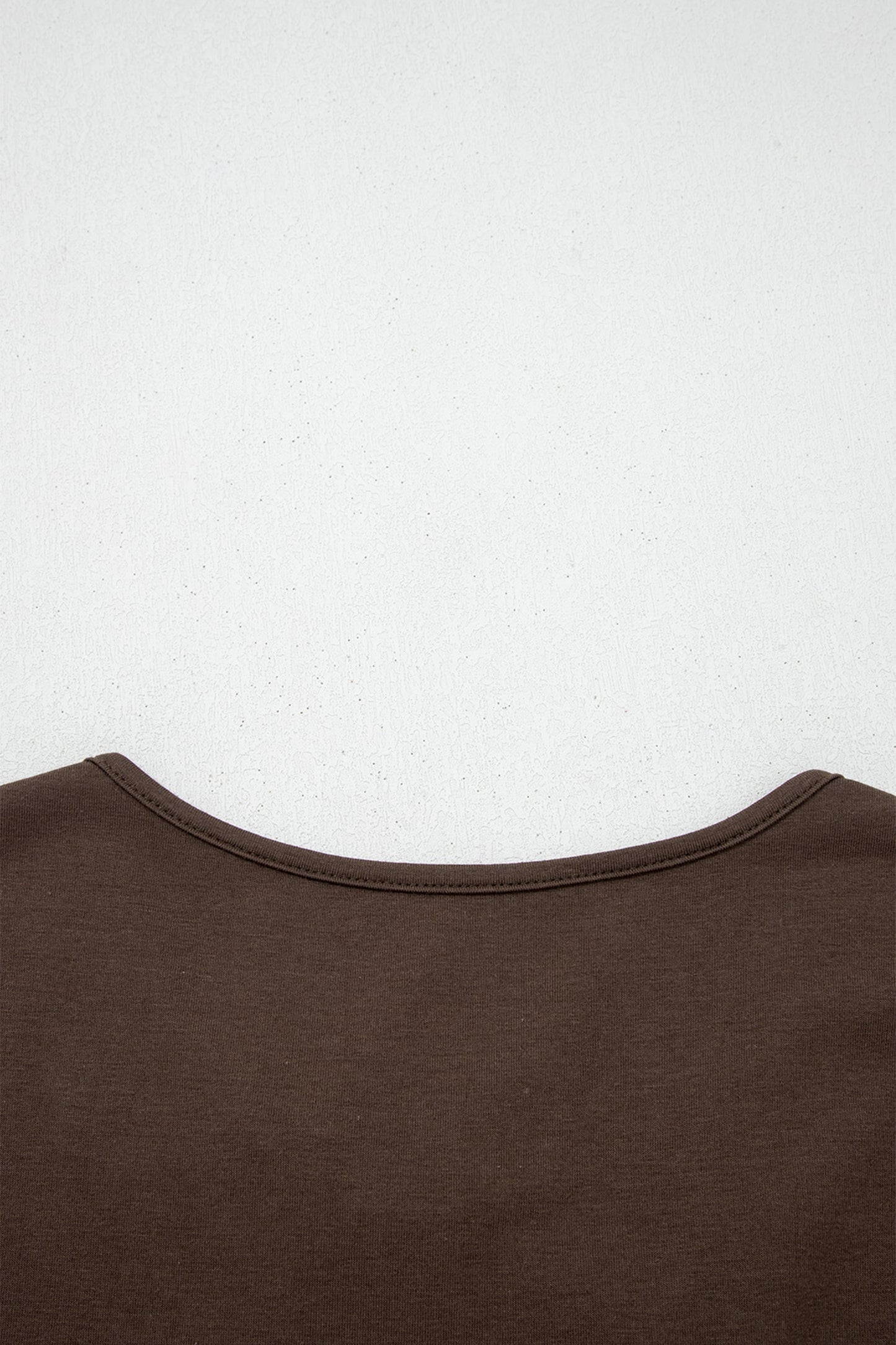 Coffee Plus Size Solid Color Bow Tie Peplum Tank Top