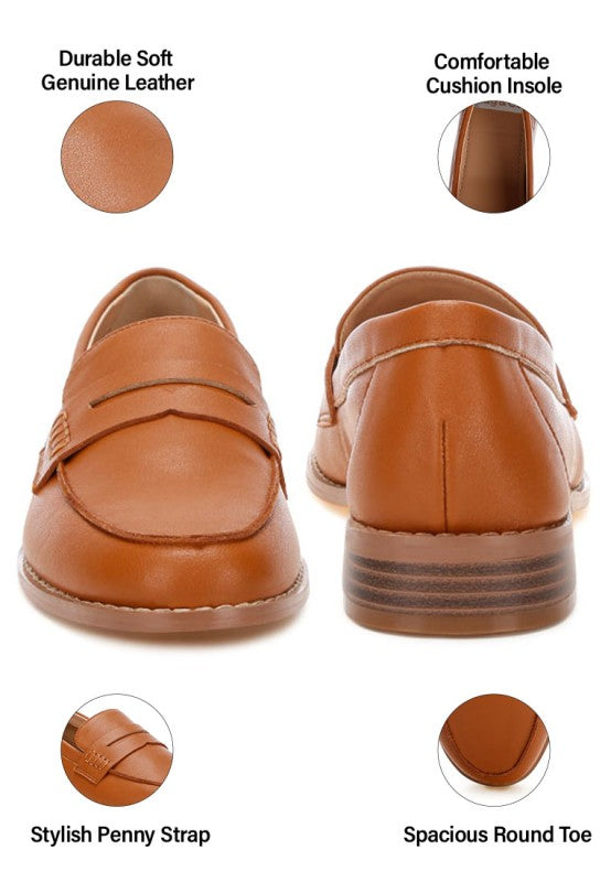 Reiga Low Block Heel Loafers