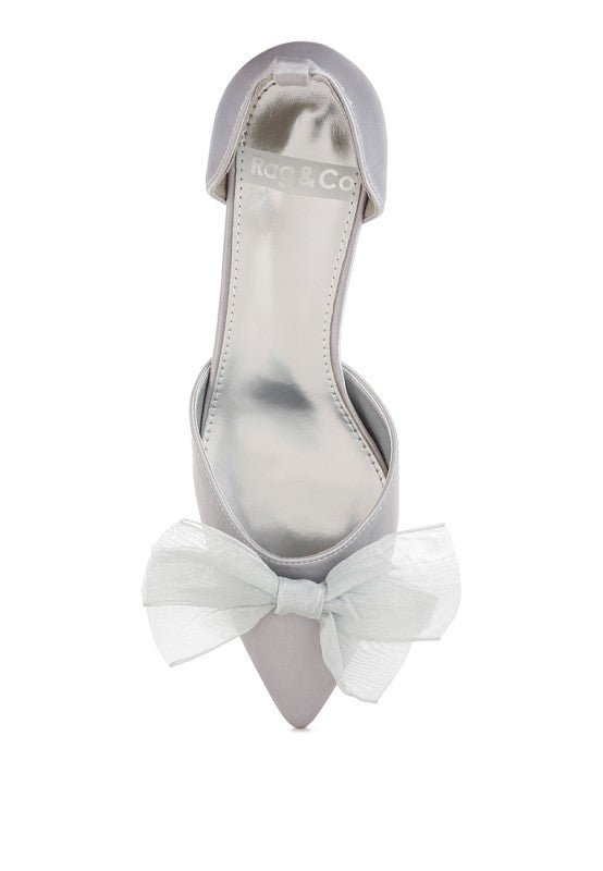 Cadell Bow Detail Satin Sandals - Loving It Shop