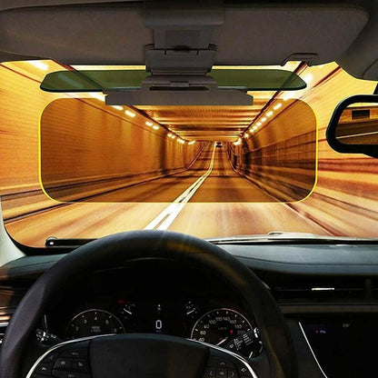 Dual-Use Car Sun Visor – Polarized Day &amp; Night Anti-Glare, UV Resistant