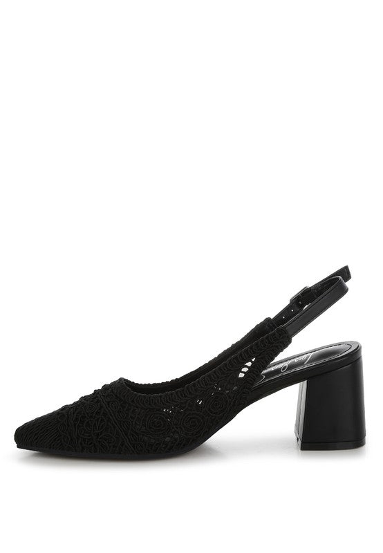 Tolina Woven Design Slingback Sandals - Loving It Shop