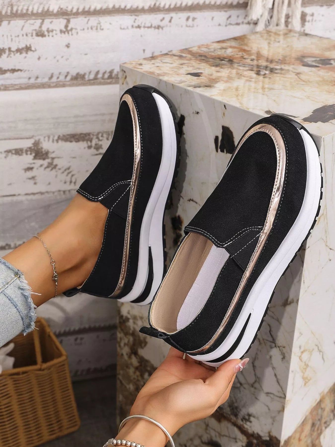 Round Toe Platform Loafers - Loving It Shop