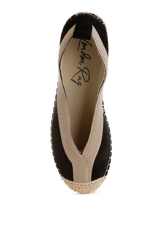 Yalva Microfiber Detachable Lace Espadrilles
