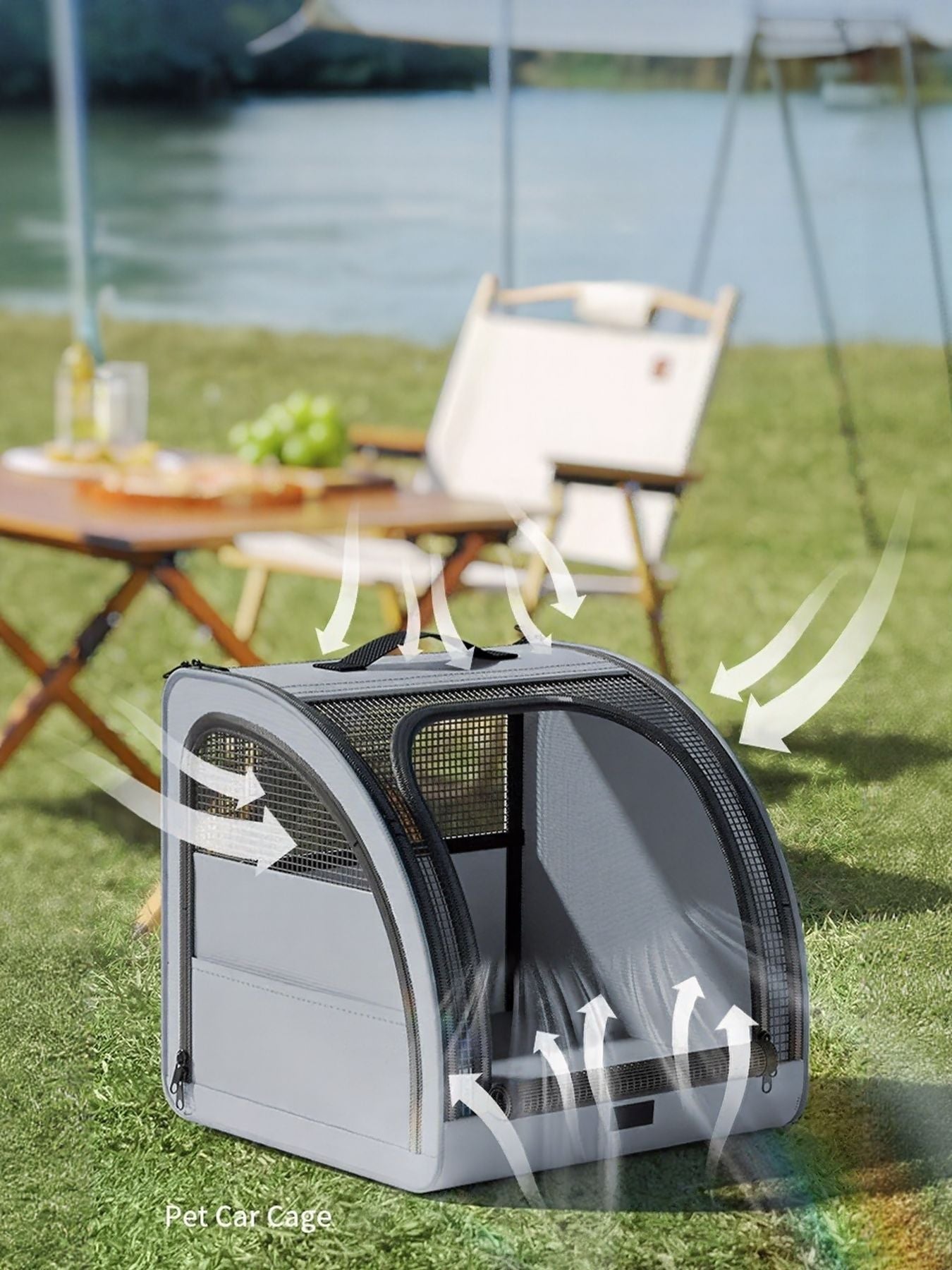 Portable Breathable Car Pet Cage - Loving It Shop