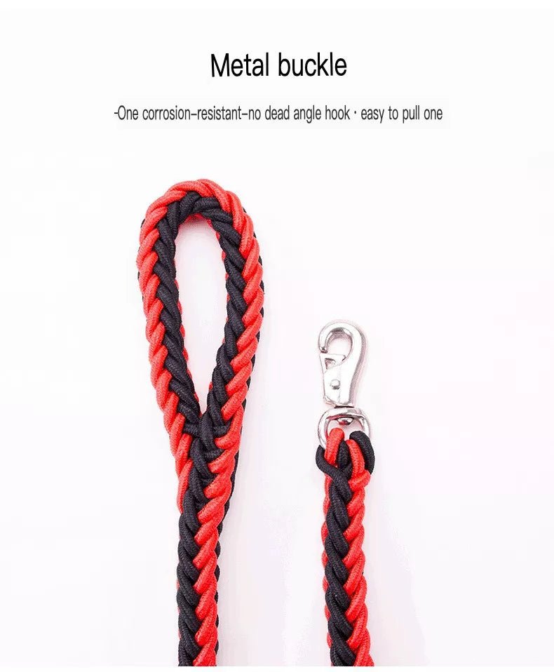 2 Piece Braided Rope Pet Leash with Metal Clasp - Loving It Shop