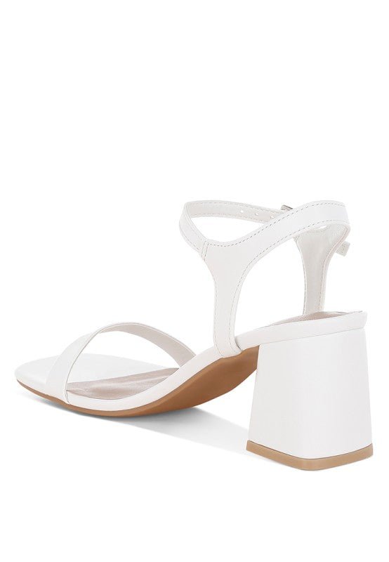Kazara Faux Leather Block Heels - Loving It Shop