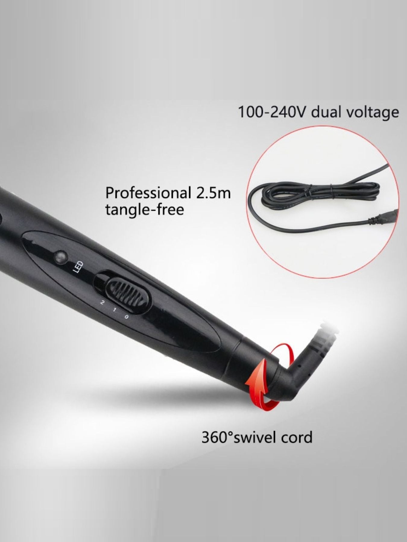 6 - in - 1 Interchangeable Curling Iron - Loving It Shop