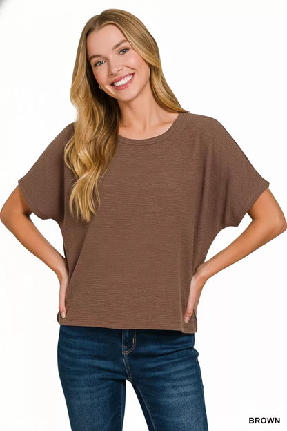 Cotton Slub Oversized Tee