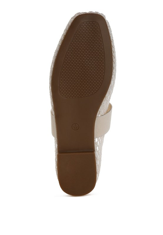 Nayela Mid-Foot Strap Ballerinas