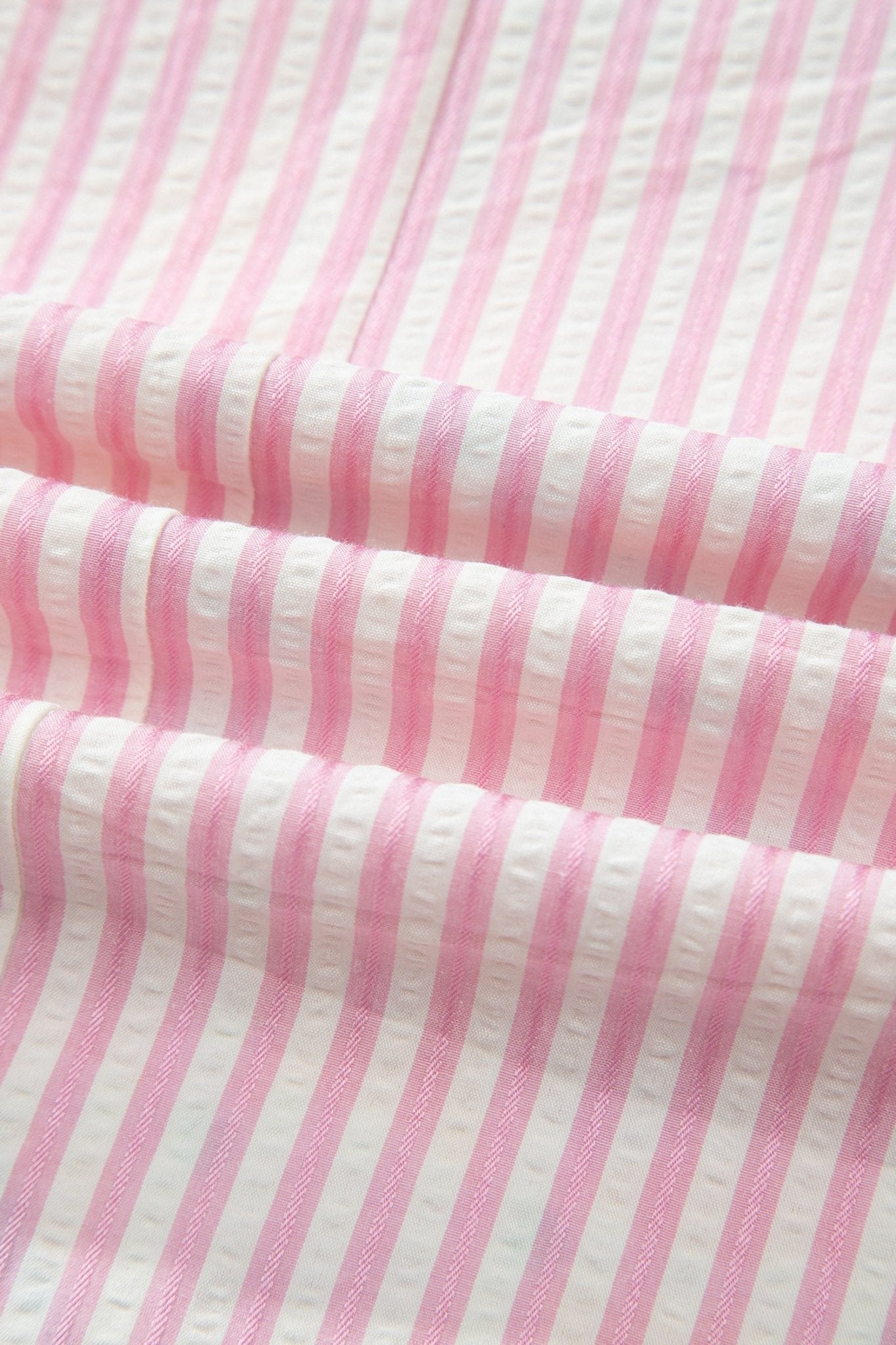 Rose Plus Size Geometric Print Contrast Trim Striped V Neck Blouse - Loving It Shop