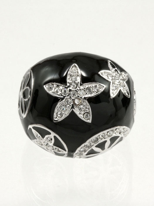 Enamel Flower Ring - Loving It Shop