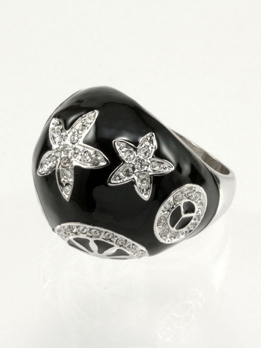 Enamel Flower Ring - Loving It Shop