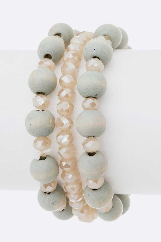 Mix Bead Stretch Bracelets Set - Loving It Shop