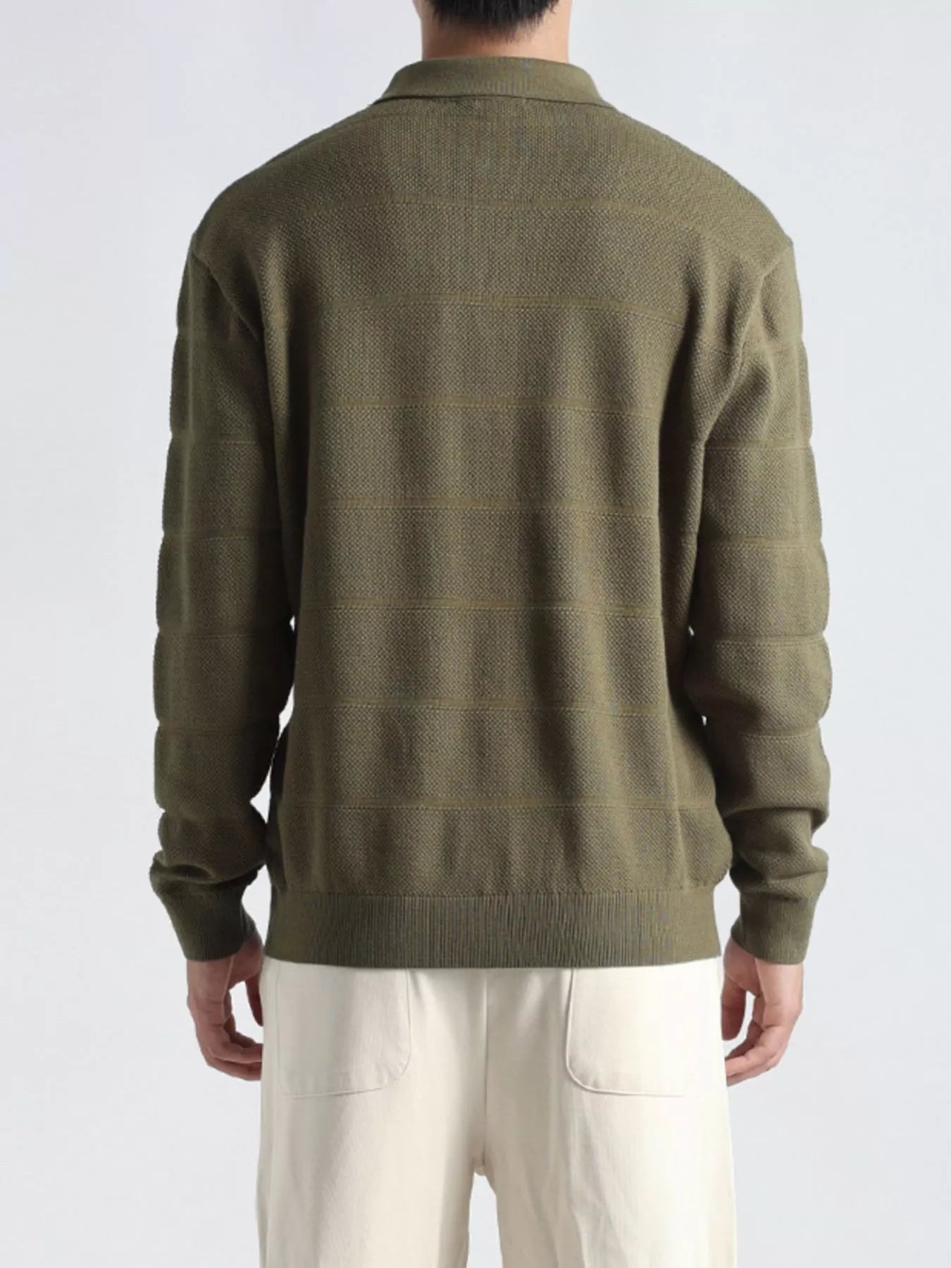 Men's Plus Size Button Detail Long Sleeve Knit Top - Loving It Shop