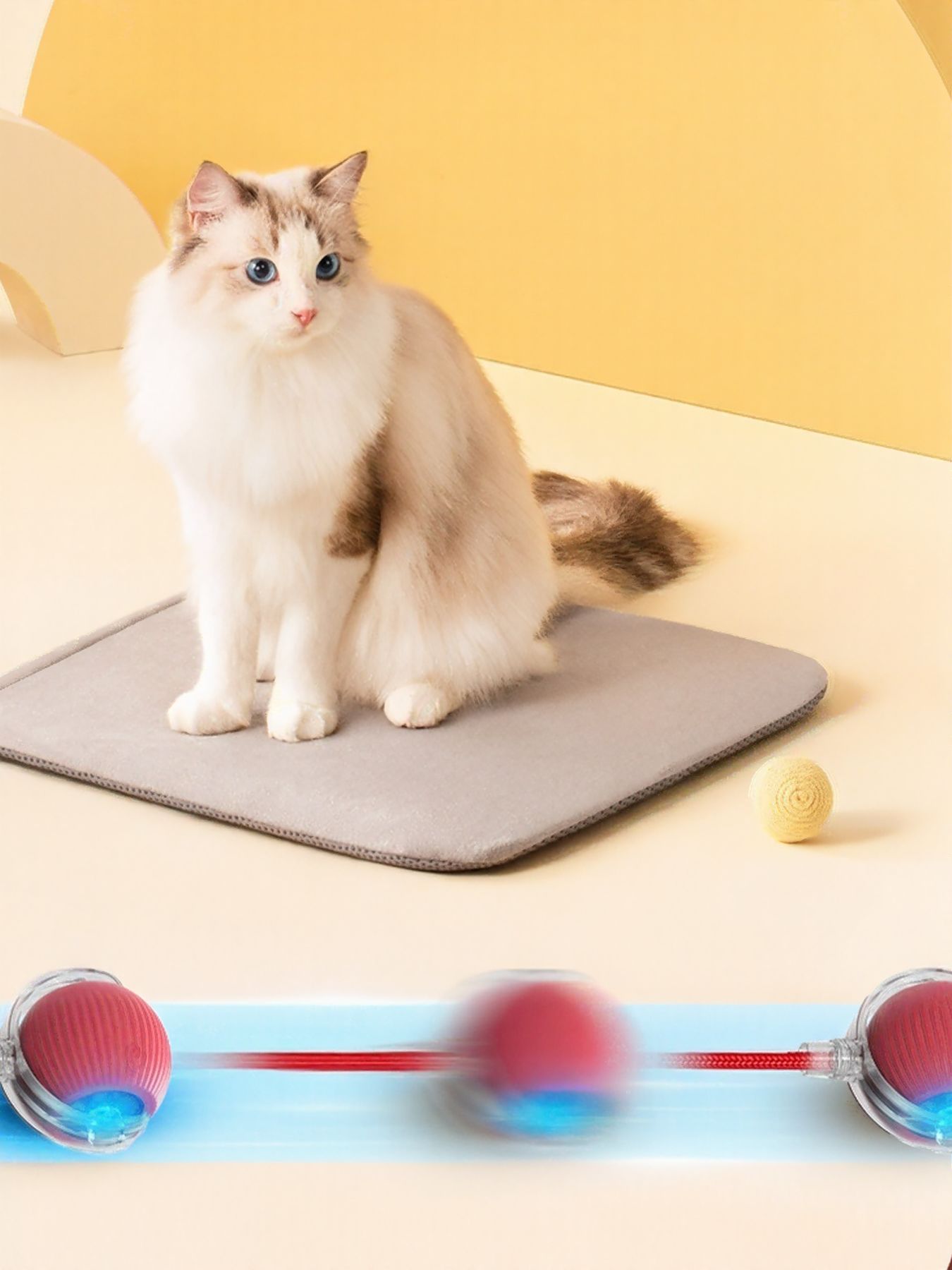 Interactive Ball Cat Sound Toy with Rope - Loving It Shop