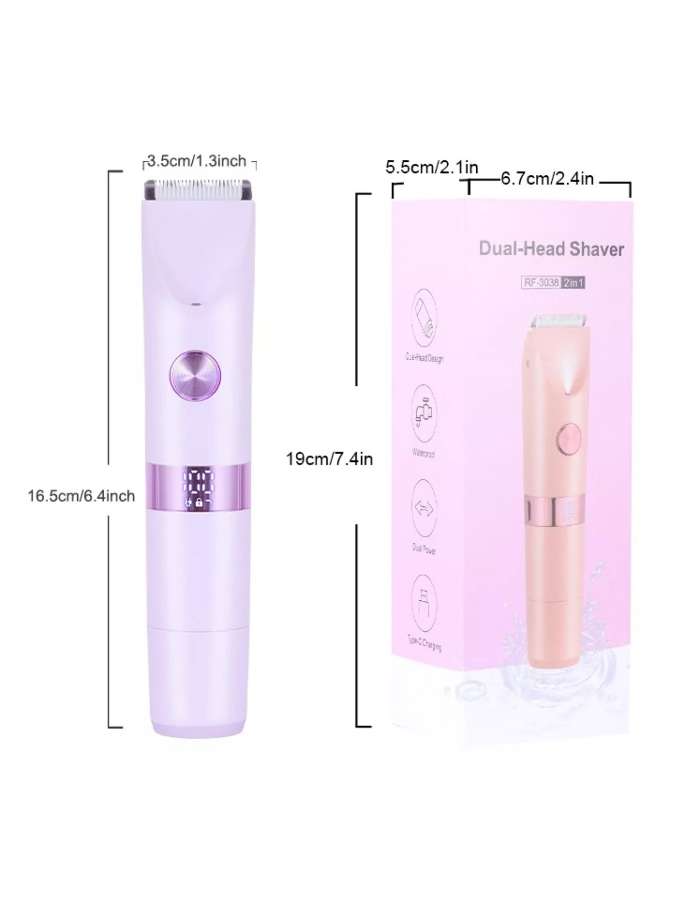 2 - in - 1 Painless Electric Hair Removal - Loving It Shop