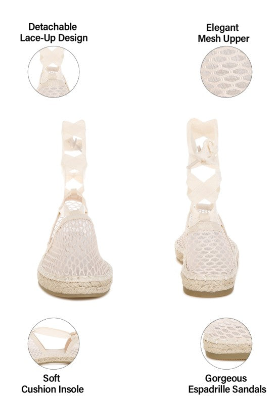 Sonara Mesh Flat Espadrille Sandals
