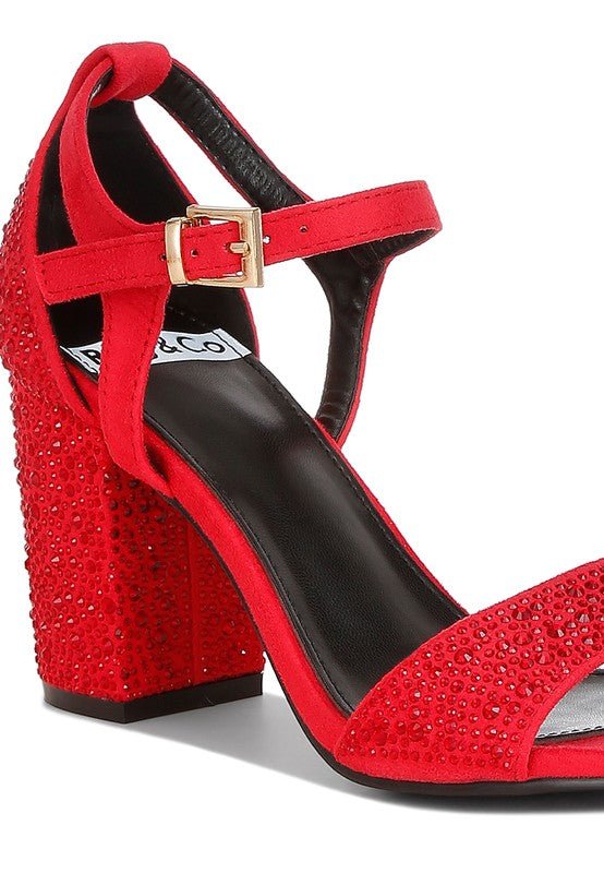 Navoli Rhinestones Embellished Sandals - Loving It Shop