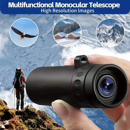 8X Portable Monocular – Pocket-Sized for Outdoor Adventures &amp; Travel