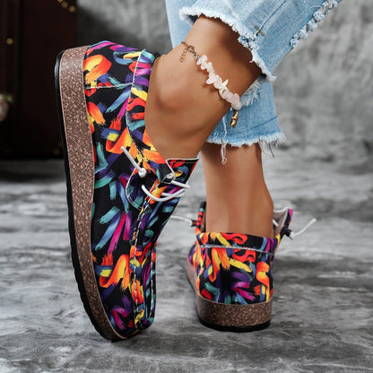 Colorful Printed Casual Loafers - Loving It Shop