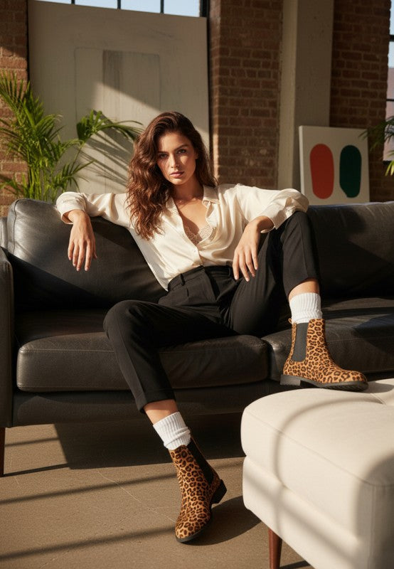 Ayasa Low Block Heel Chelsea Boots
