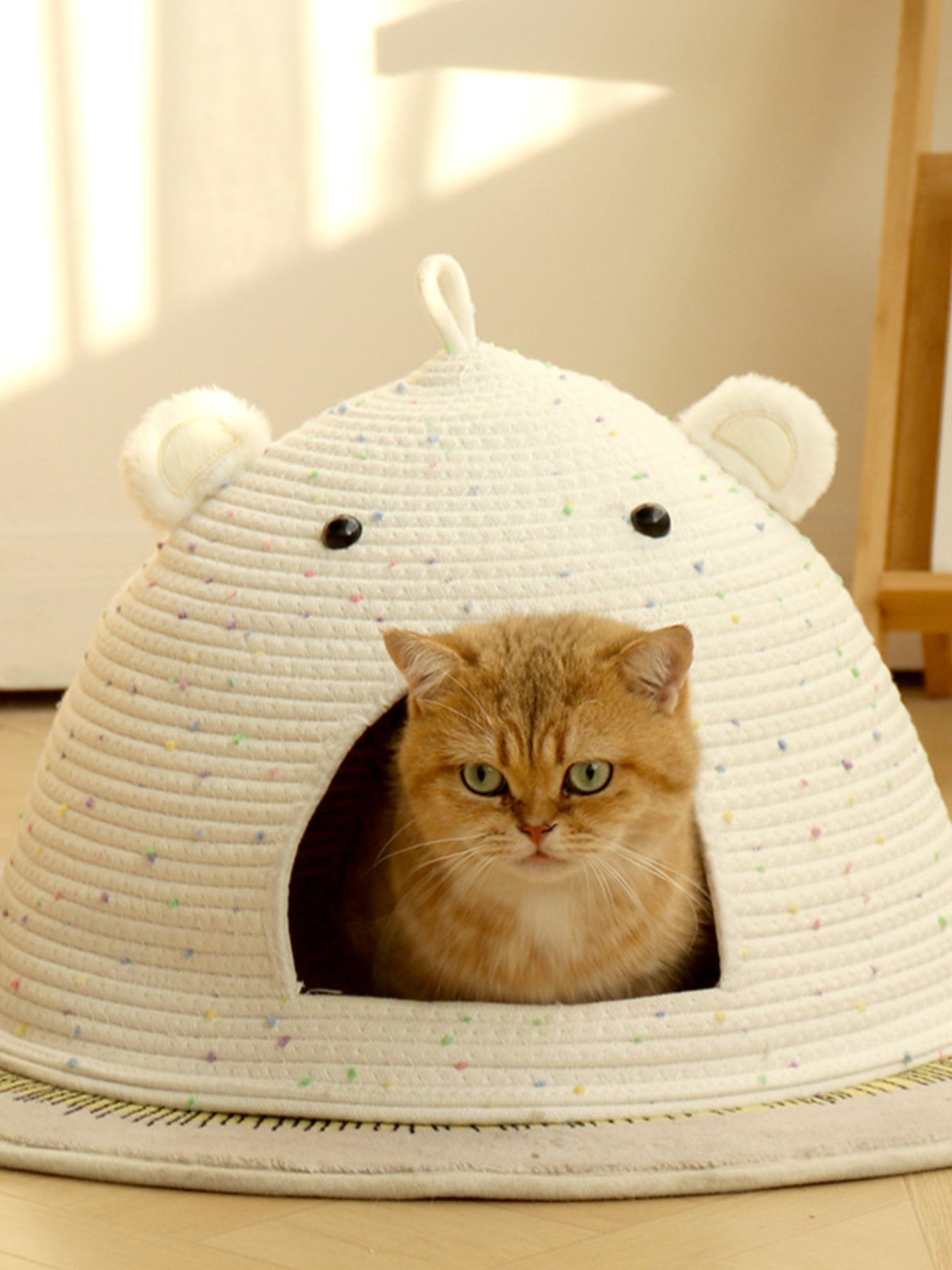 Bear Ear Woven Pet Nest - Loving It Shop